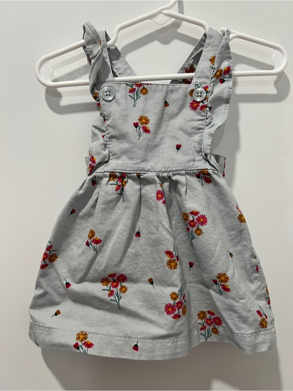 Carter’s 6M Floral Ruffle Strap Dress | Baby Girl Spring & Summer Outfit